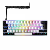 Teclado Gaming Sharkoon Skiller Sgk50 S4 Pt Usb Retroiluminado Mecanico Blanco